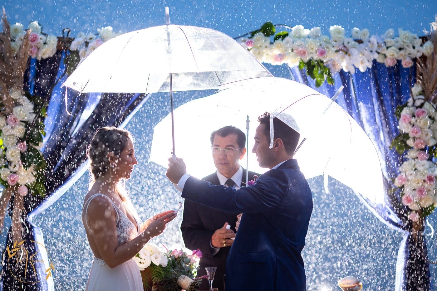 casamento na chuva