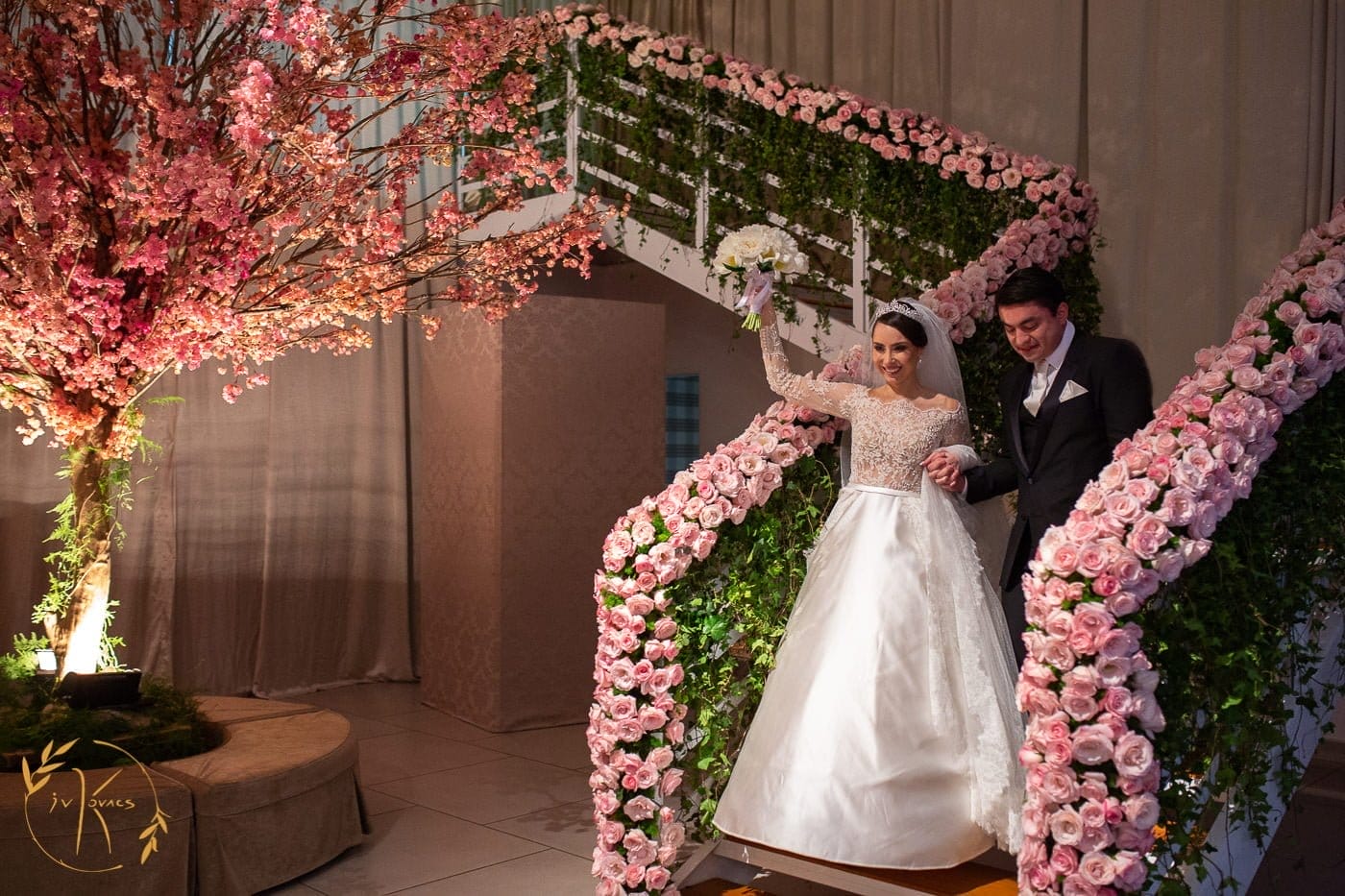 decoração casamento rosa