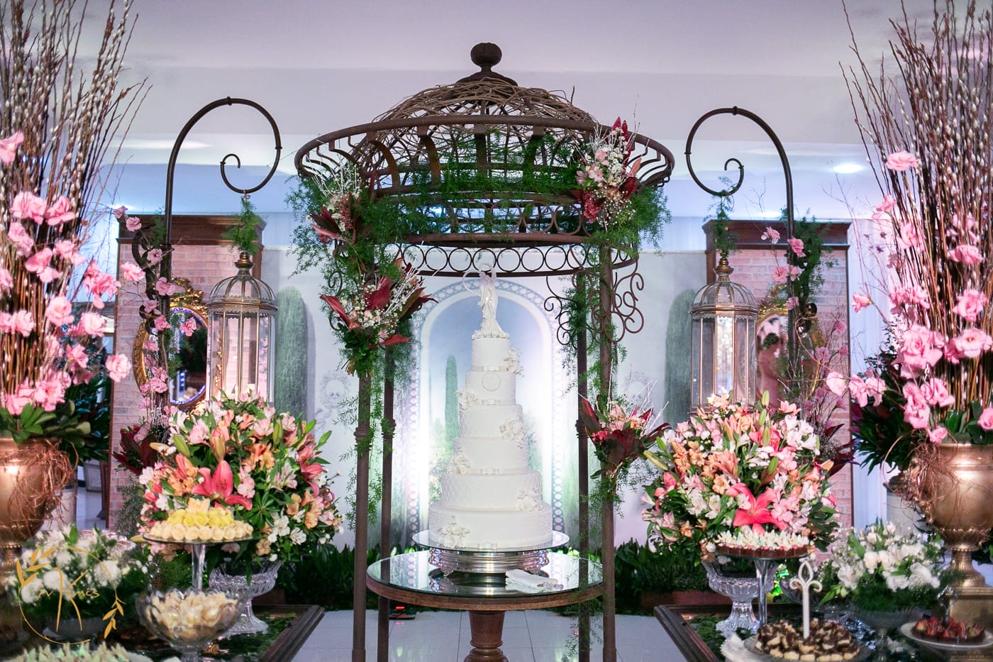 decoração de casamento bolo