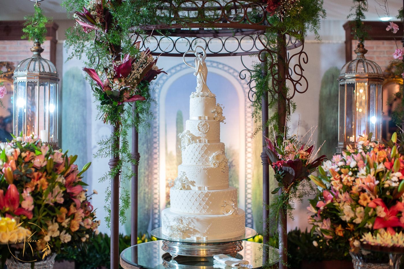 decoração de casamento bolo
